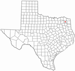 Location of Mount Pleasant, Texas