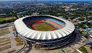 Tanzania National Main Stadium Aerial