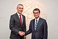 Taro Kono and Jens Stoltenberg at 2020 MSC (1)