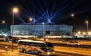 The opening ceremony of the first European games 7