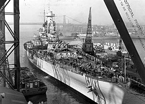 USS North Carolina Fit out NARA 1941-04-17