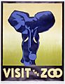 WPA Zoo Poster-Elephant