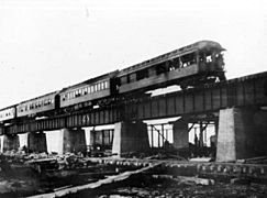 "Rambler" train on Overseas Railroad bridge