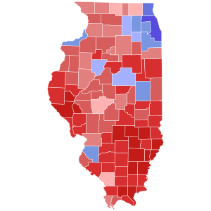 2022 Illinois gubernatorial election results map by county.svg