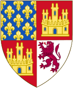 Arms of Alfonso of Spain, Grandson of Ferdinand of La Cerda, Infante of Castile.svg