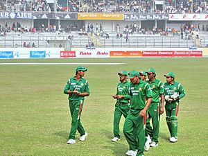 Bangladesh Team Returning to Dressing Room