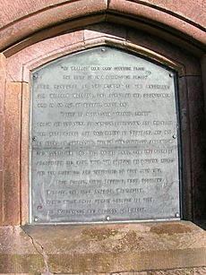 Barnweill Monument, Wallace inscription