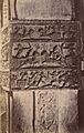 Bhagavad Gita narrative sculpture on a column in the Virupaksha Temple, Pattadakal 1885 photo