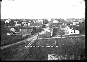 Bird's eye view, Monroe, Ohio, undated - DPLA - 10b8d79c1511afc334b737aa7523644d