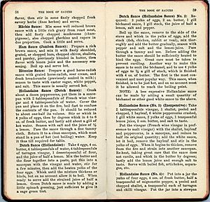 Book of Sauces Hollandaise 1915B