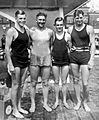 Buster Crabbe, George Kojac, Ray Ruddy, Johnny Weissmuller 1928