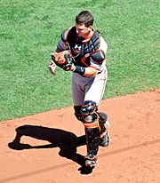 Buster Posey on September 12, 2010 (1)