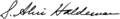 CAB 1918 Haldeman Sarah Alice (Addams) signature