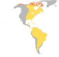 Calidris fuscicollis map