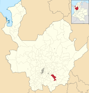 Location of the municipality of Cocorná in the Antioquia Department
