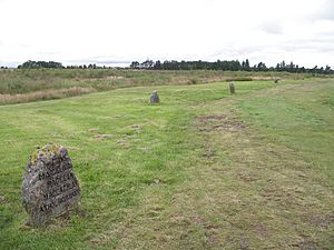 Culloden grave (road and three graves)