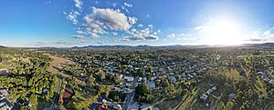 Dayboro and surrounds from above. June 2023