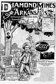 Diamond mines of Arkansas supplement Nashville News 1906