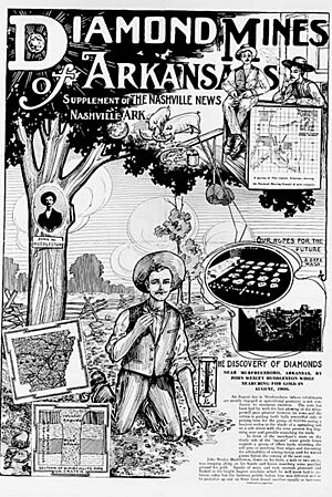 Diamond mines of Arkansas supplement Nashville News 1906