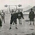 Dimitrios Tofalos (no. 872) & Josef Steinbach (no. 700) at the 1906 Summer Olympics weightlifting competition