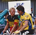 Etienne De Wilde and Seán Kelly in 1988