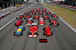 Ferrari Formula 1 lineup at the Nürburgring