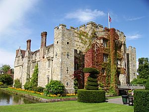 Front view of Hever Castle, Kent