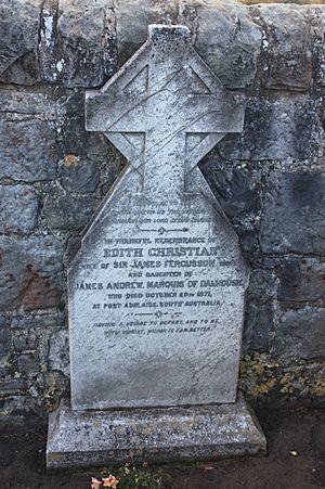Grave of Lady Edith Christian Fergusson, Inveresk Cemetery