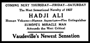 Hadji Ali advertisement