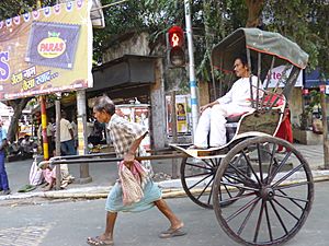 Human.rickshaw.kolkata.india
