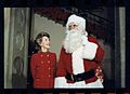 John Riggins as Santa and Nancy Reagan unveil Christmas decorations at White House 1984, photo 15
