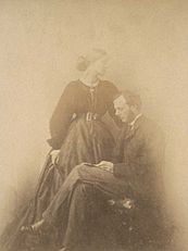 Photograph of Julia and Herbert Duckworth in 1867