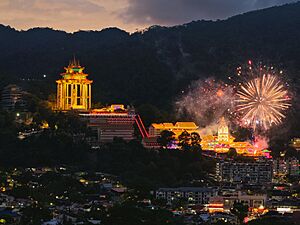 Kek Lok Si during Chinese New Year 2025