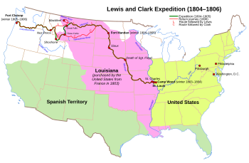 Lewis and Clark Expedition map