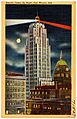 Lincoln Tower by night, Fort Wayne, Ind (71527)