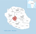 Locator map of Cilaos 2018