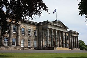 Main (west) facade of Dollar Academy