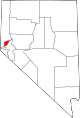 State map highlighting Storey County