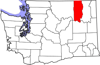 Map of Washington highlighting Ferry County.svg