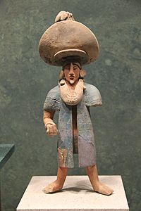 Maya Classic Clay Figurine Called "The Cowboy," Jaina Island, Campeche