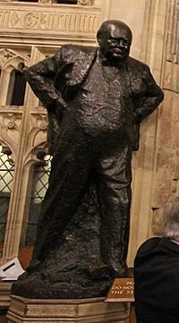 Members lobby Churchill statue.jpg