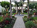 Mission San Buenaventura courtyard and fountain