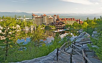 Mohonk Mountain House 2011 View of Mohonk Guest Rooms from One Hiking Trail FRD 3205.jpg
