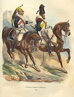 Napoleon Dragoon and Sapper by Bellange