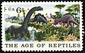 Natural History Jurassic Period 6c 1970 issue U.S. stamp