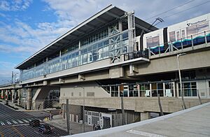 Northgate Station on opening day, seen from the bridge - 03