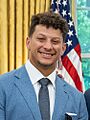 Patrick Mahomes in the Oval Office of the White House on June 5, 2023 - P20230605AS-0902 (cropped2)