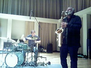 Peter Brötzmann on tenor saxophone