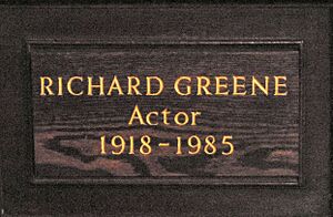 Richard Greene Plaque Covent Garden