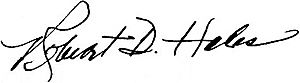 Signature of Robert D. Hales